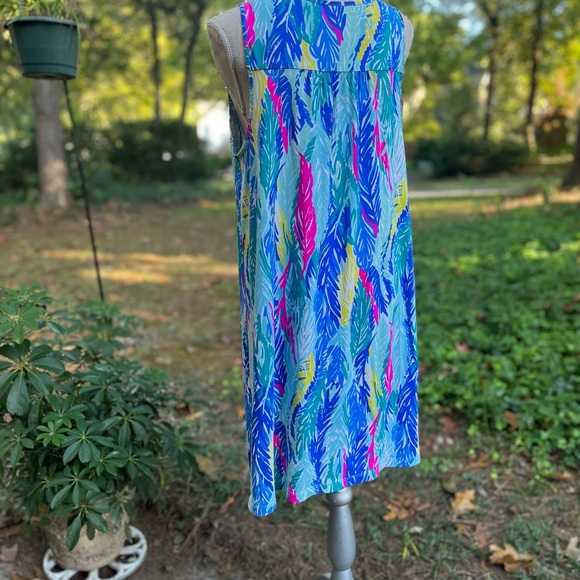 Lilly Pulitzer 🏝️ Blythe Feather Print Dress l, EUC, Large - Picture 7 of 9